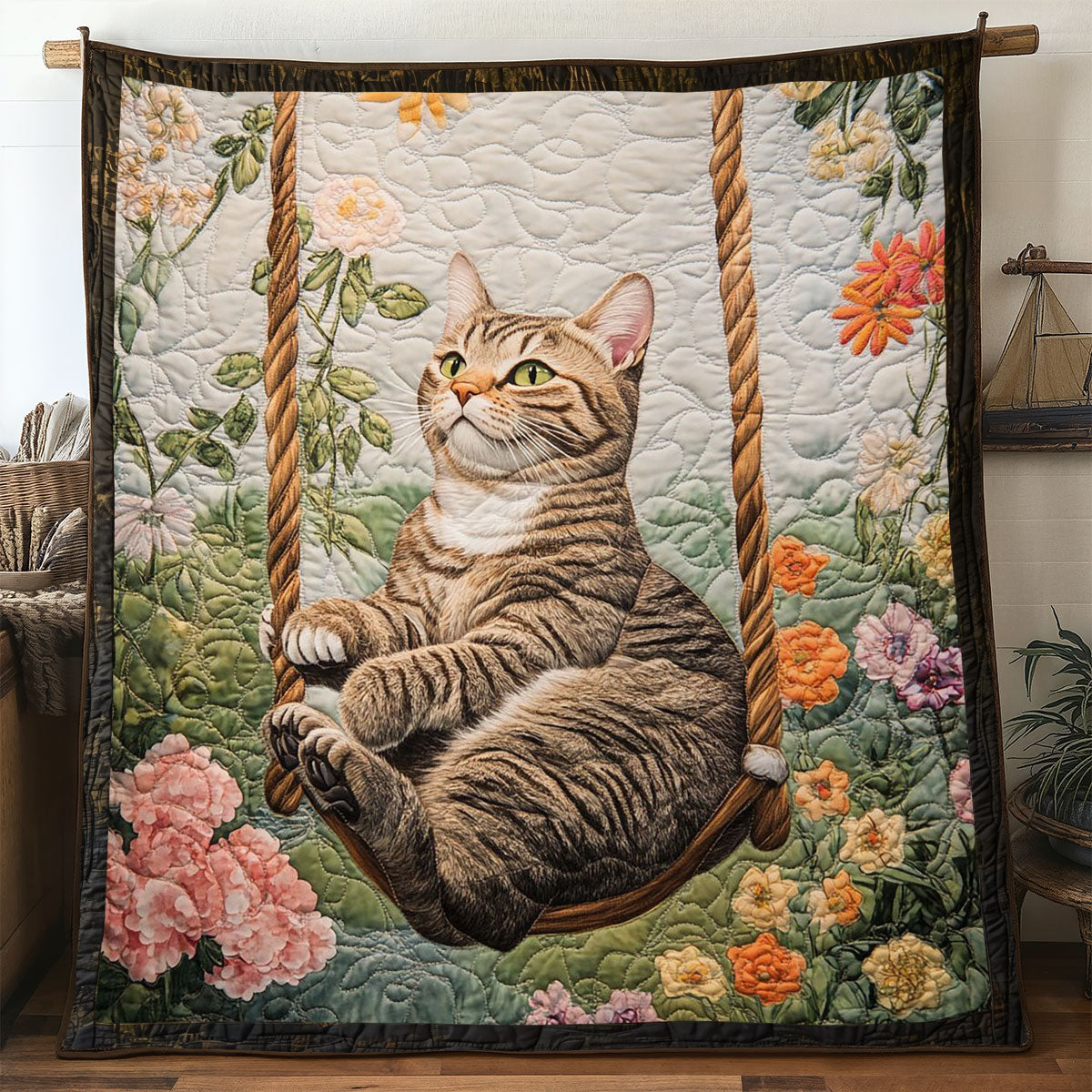 Cat Swing WN3105008CL Quilt