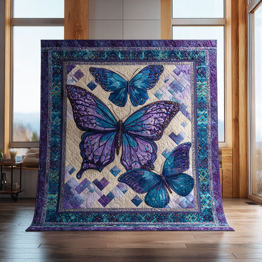 Midnight Bloom Butterfly CW1808033CL Quilt