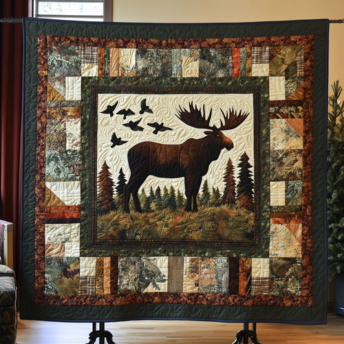 Patchwork Moose WY1108021CL Quilt