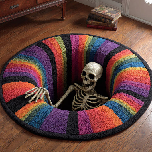 Skeleton Abyss WN2609055CL Quilted Round Mat
