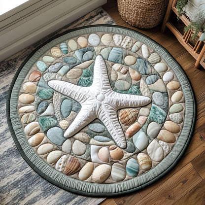Ocean Starfish WX0606038CL Quilted Round Mat
