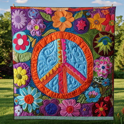 Trippy Hippie Sign WJ1909024CL Quilt