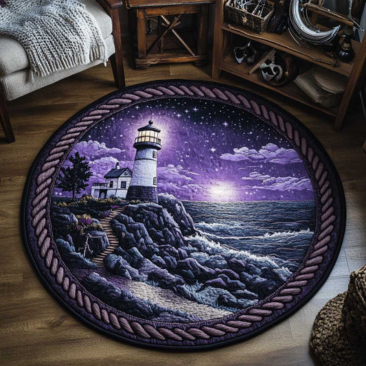 Mystic Lighthouse WN0304036CL Quilted Round Mat