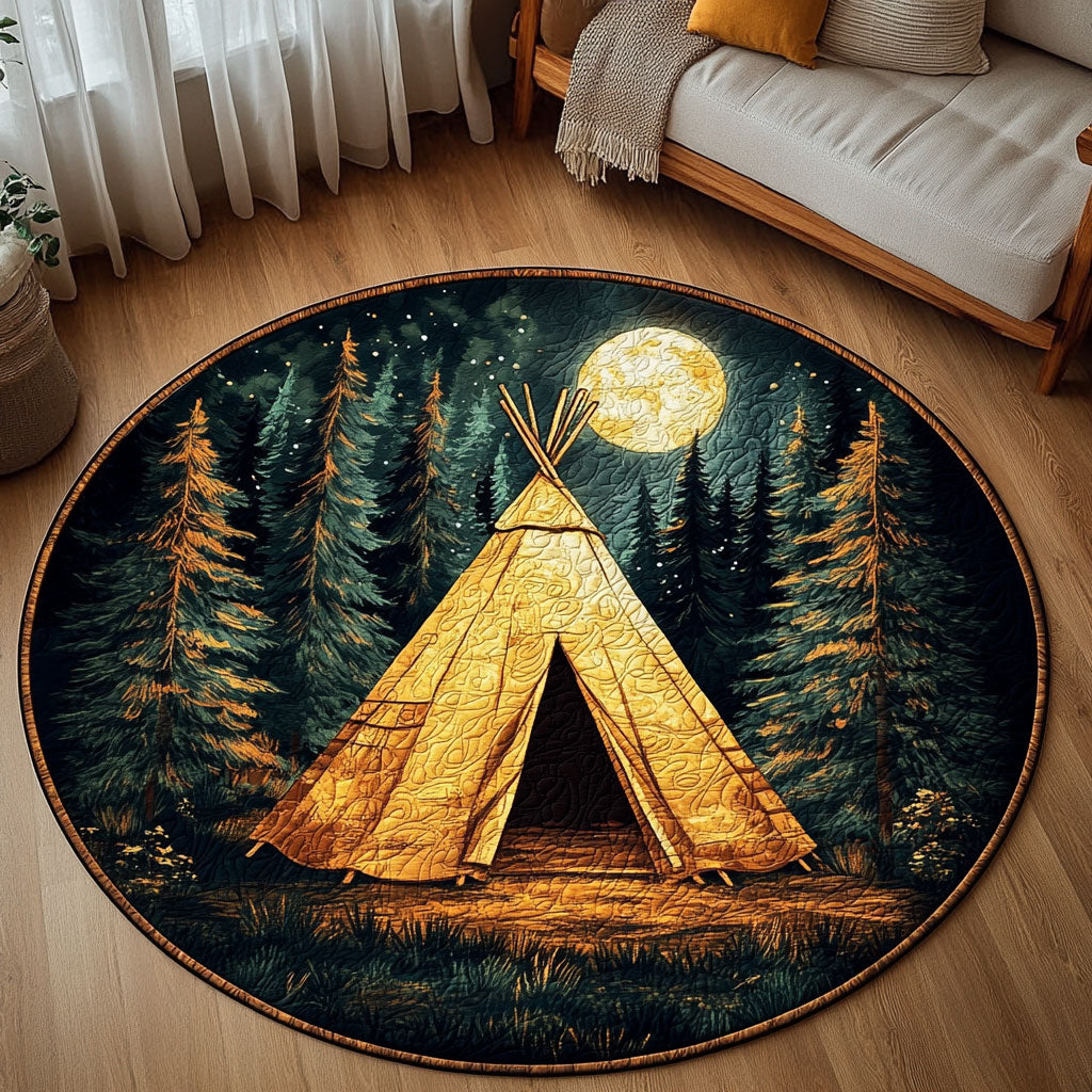 Night Shelter WY1703078CL Quilted Round Mat