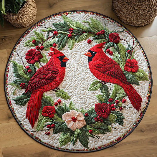 Cardinal Bloom WN0107020CL Quilted Round Mat