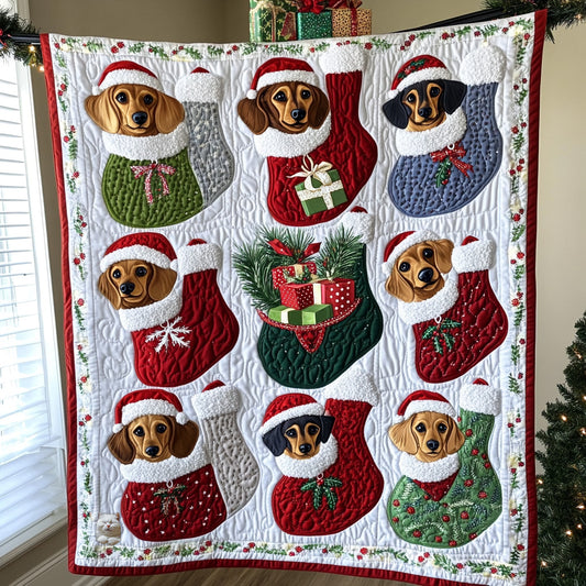 Dachshund Gift WU1610004CL Quilt