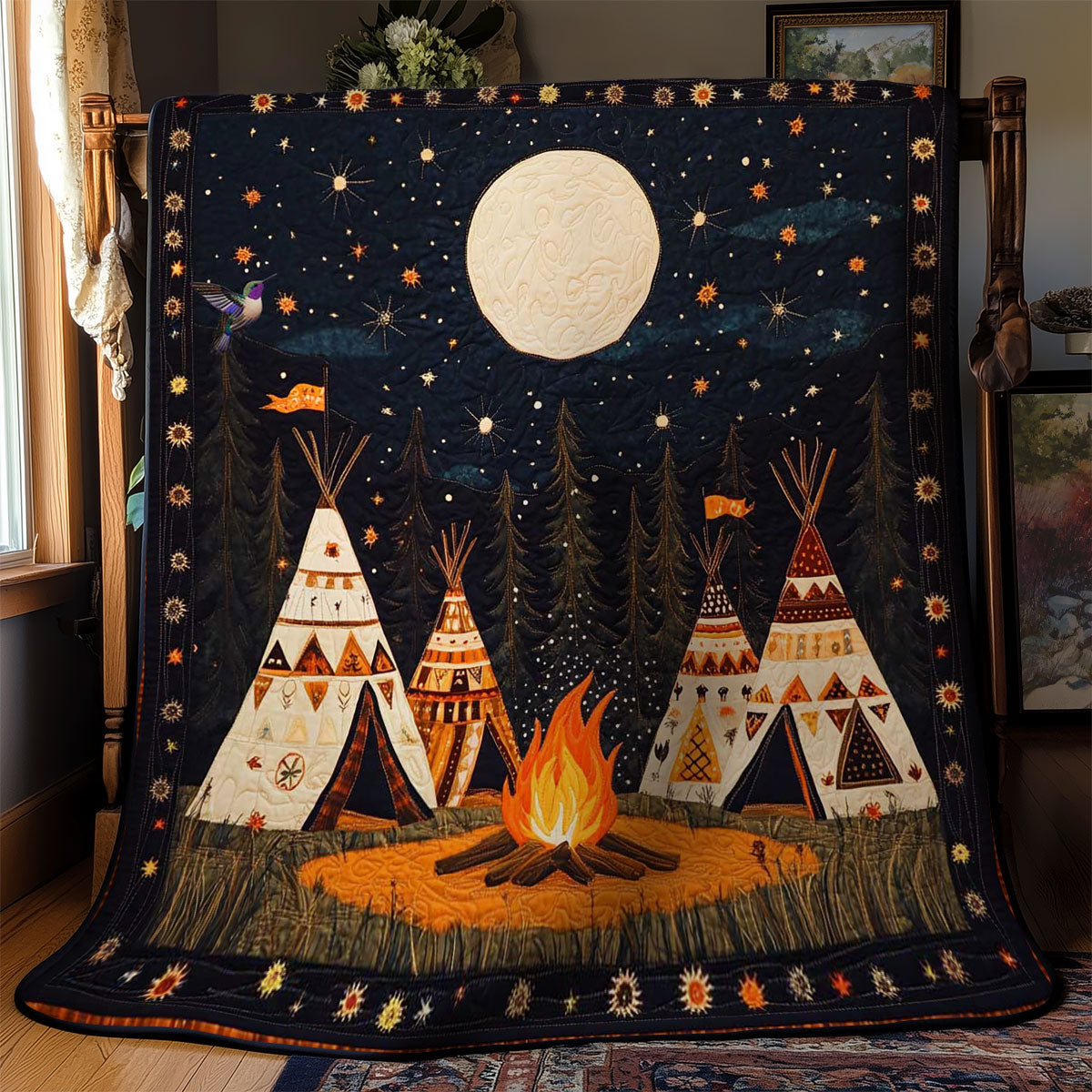 Wilderness Teepee Tales WN1111028CL Quilt