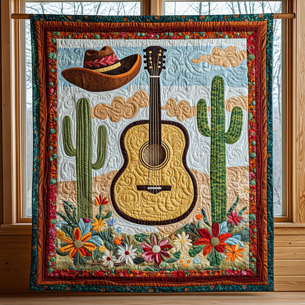 Desert Guitar Dream CW2708050CL Quilt