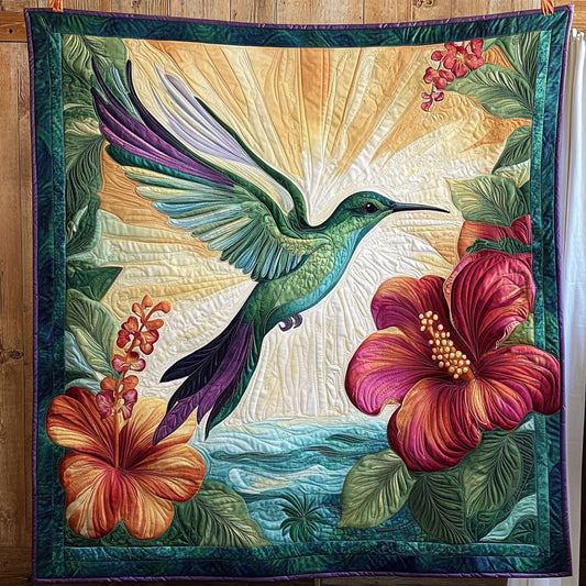 Tropical Hummingbird Paradise DH1609021CL Quilt