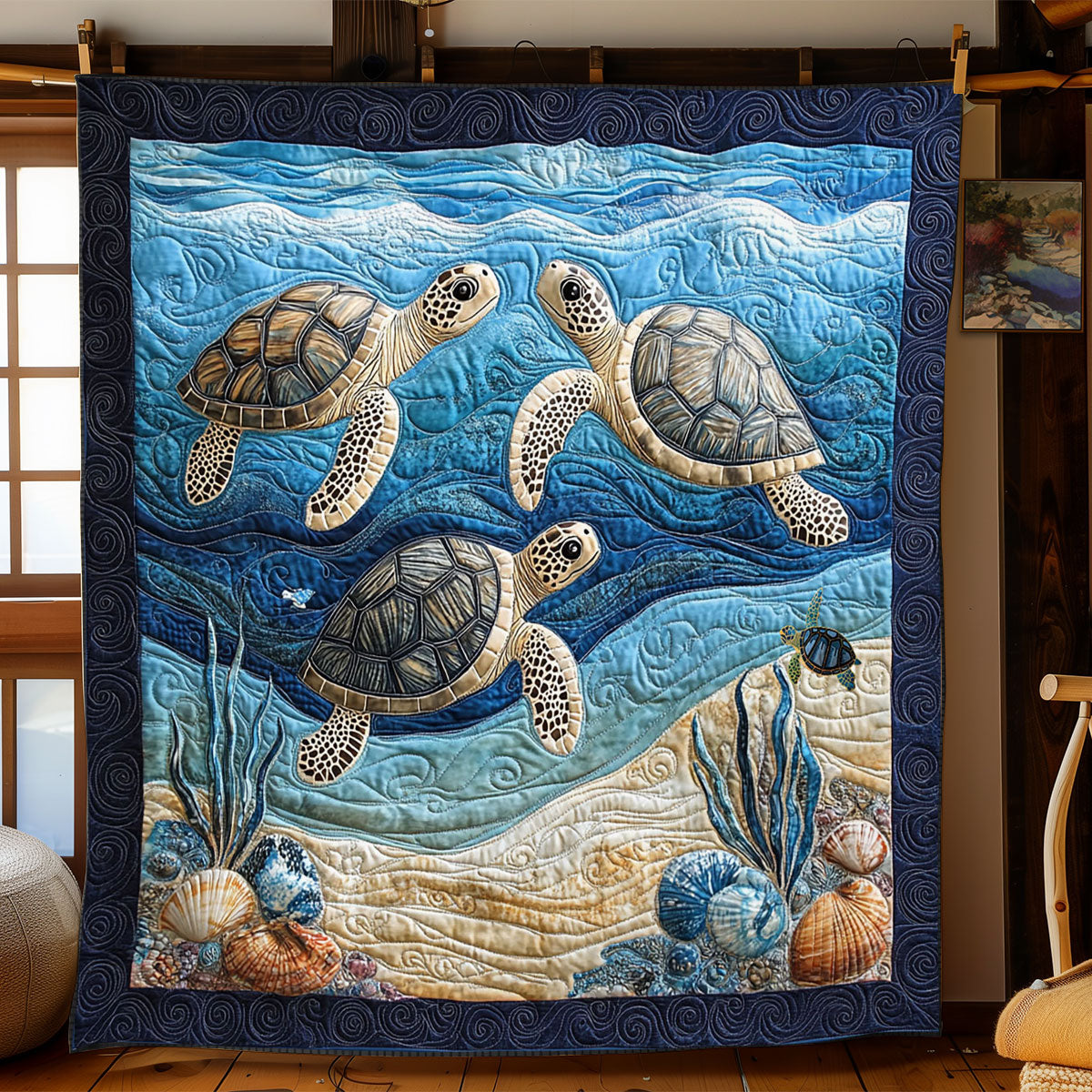 Sea Turtle WJ2412017CL Quilt