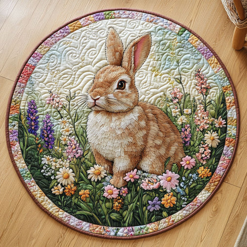 Blossom Bunny CW1001065CL Quilted Round Mat