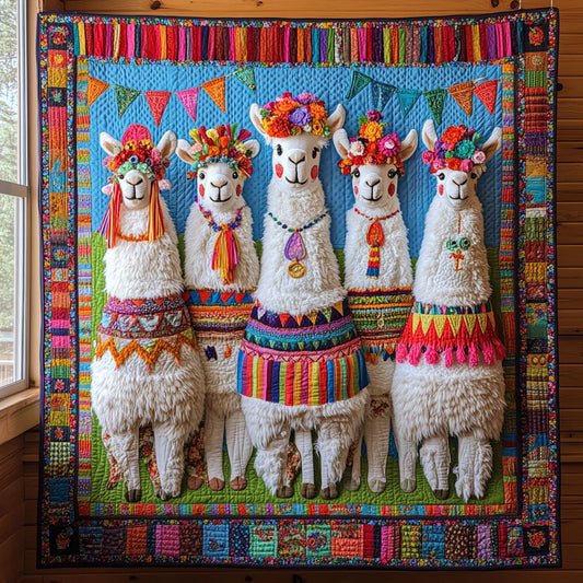 Boho Llama Party CP1106013CL Quilt