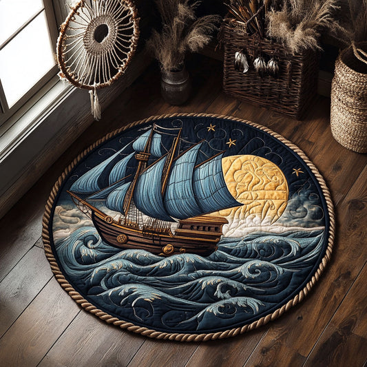 Tide Of The Night WY0107030CL Quilted Round Mat