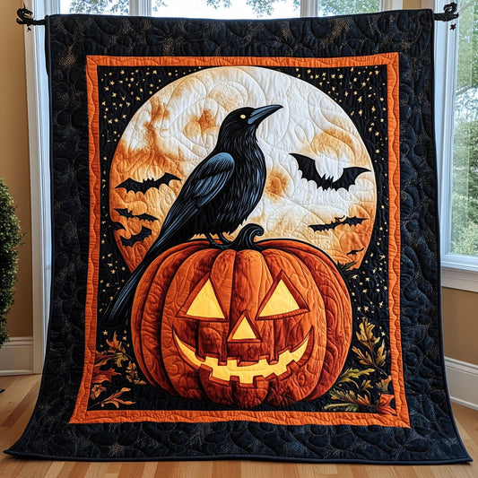 Mystic Pumpkin Raven CW2008026CL Quilt