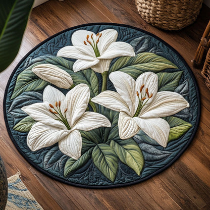 Tranquil Lily Pad CP0107006CL Quilted Round Mat