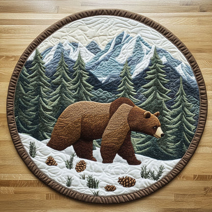 Snow Mountain CQ2905035CL Quilted Round Mat