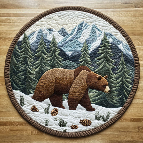 Snow Mountain CQ2905035CL Quilted Round Mat
