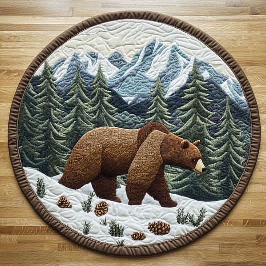 Snow Mountain CQ2905035CL Quilted Round Mat