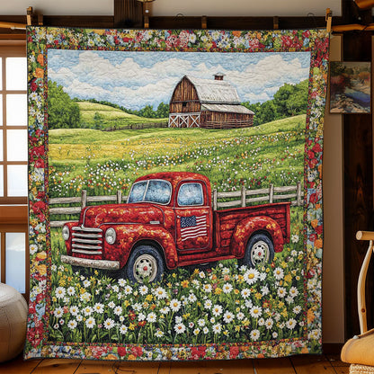 Vintage Red Truck WN0703048CL Quilt