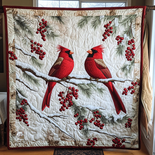 Lovely Cardinal WU1610009CL Quilt