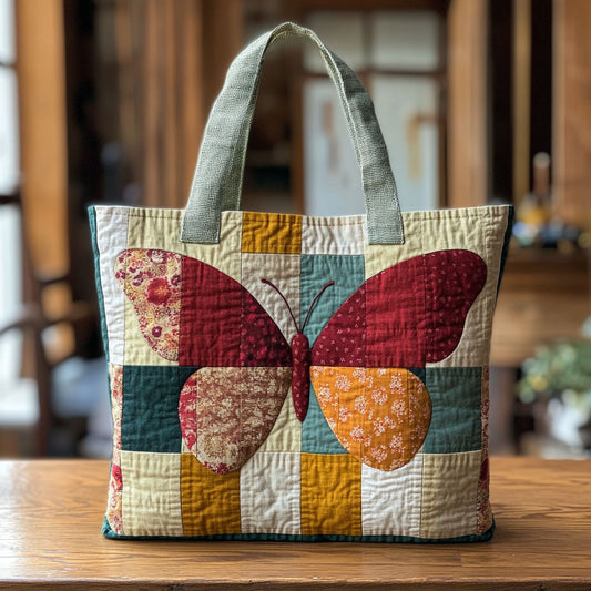 Wings Patchwork CW2409028CL Quilted Tote Bag