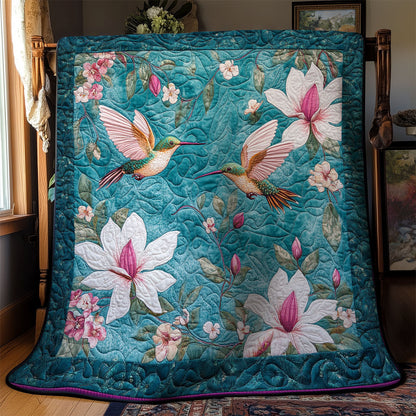 Beautiful Hummingbird In Magnolia WY2003058CL Quilt