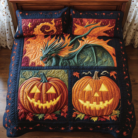 Dragon Pumpkin Flame CW0608003CL Duvet Cover Set