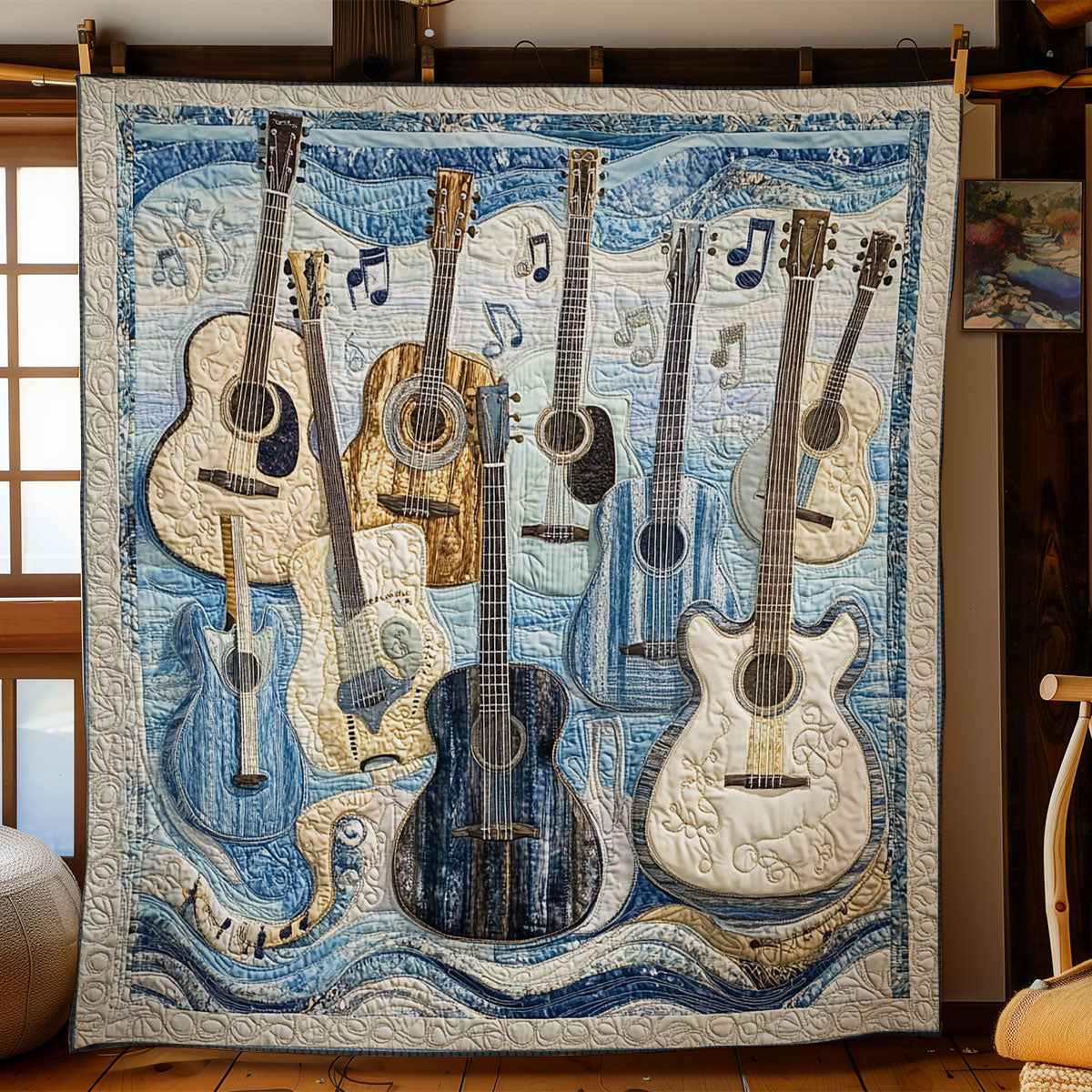 Guitar Storm WN0407121CL Quilt