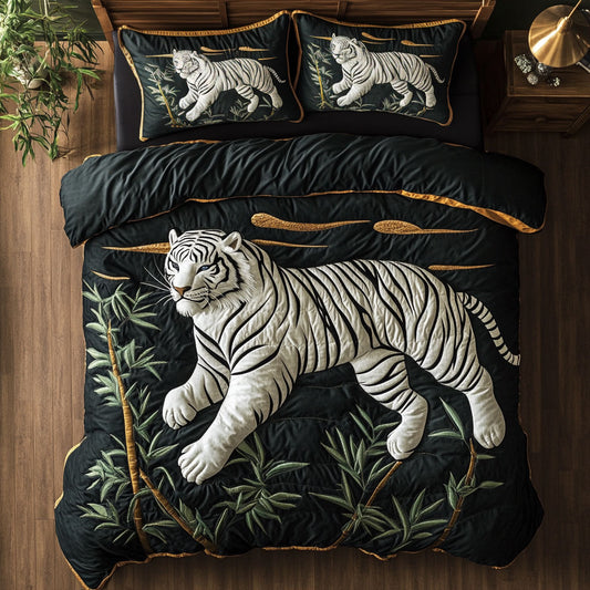 White Jungle King CP1407028CL Duvet Cover Set