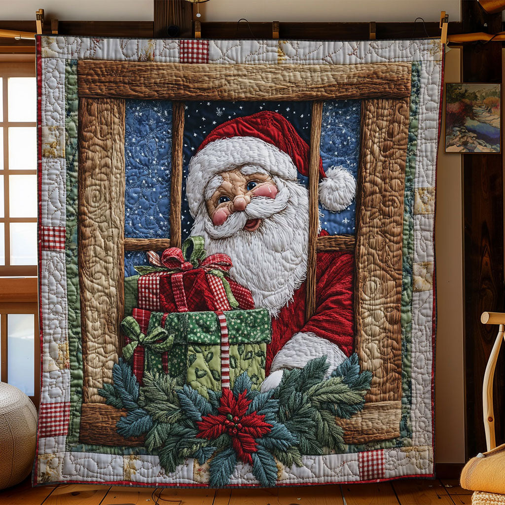 Santa Window Night WN1811097CL Quilt