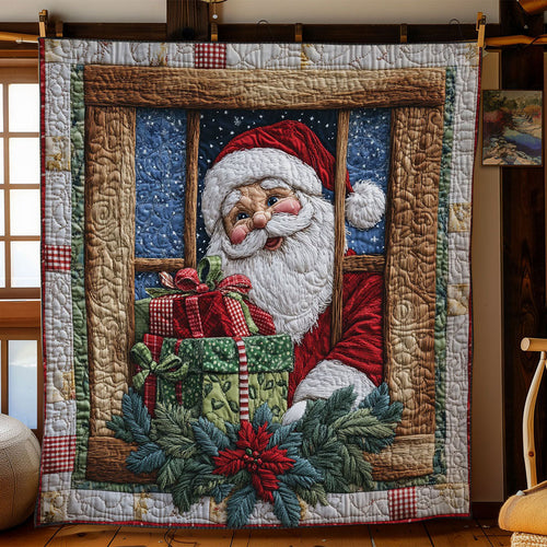 Santa Window Night WN1811097CL Quilt