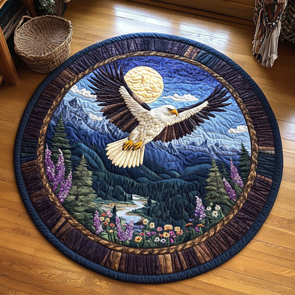 Eagle Night WX1205008CL Quilted Round Mat