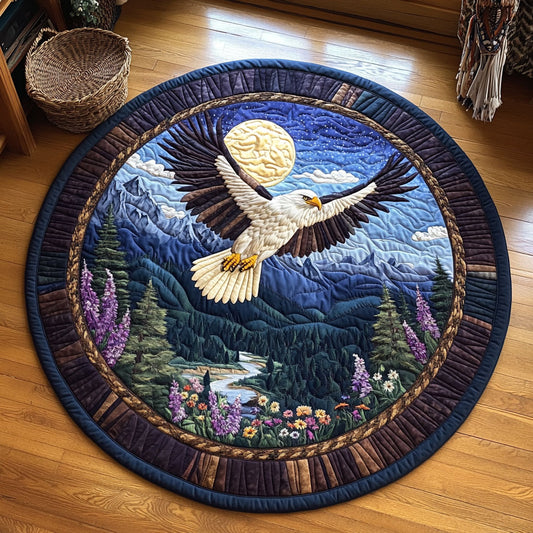 Eagle Night WX1205008CL Quilted Round Mat