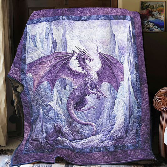 Purple Frost Dragon WY2001098CL Quilt