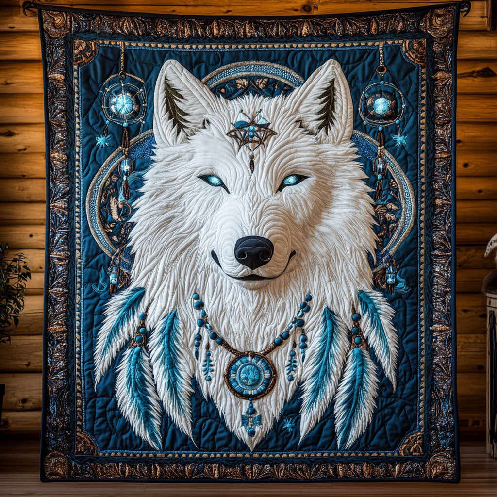 Wolf Native American CW1706050CL Quilt