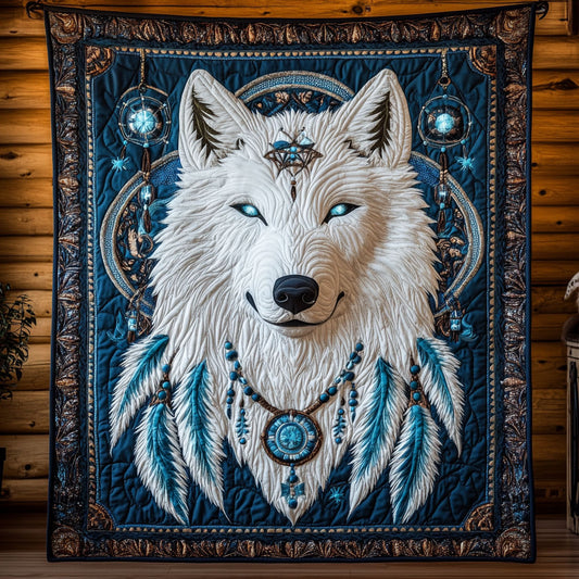 Wolf Native American CW1706050CL Quilt