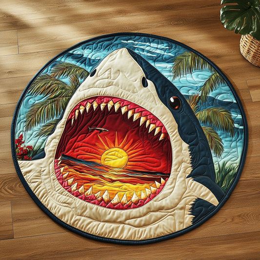 Jaw Of Sea WJ2404045CL Quilted Round Mat