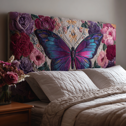 Luminous Butterfly XR2512003CL Quilted Headboard Slipcover
