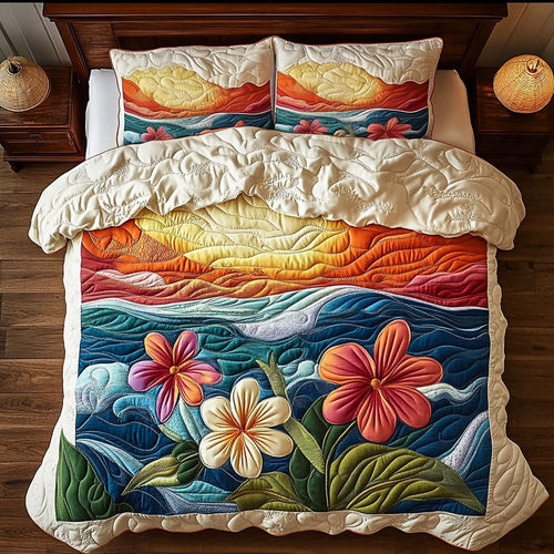 Plumeria At Dusk WY2006038CL Duvet Cover Set