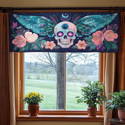 Skull Flower WX2205051CL Quilted Valance