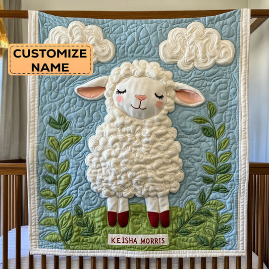 Gentle Lamb CP2607018CL Personalized Baby Quilt