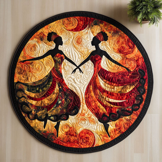Dancing Grace CW2905554CL Quilted Round Mat