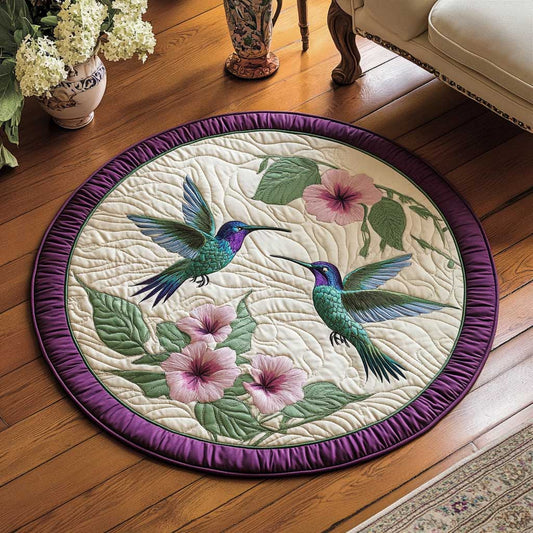 Hummingbird Garden WN1903088CL Quilted Round Mat