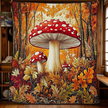 Autumn Mushroom WX0407003CL Quilt