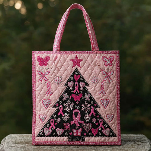 Peaceful Christmas Tree Light WN0410040CL Quilted Tote Bag