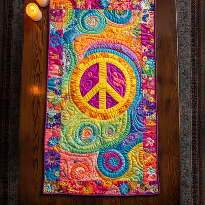 Tie Dye Dreams CM1505029CL Quilted Table Runner