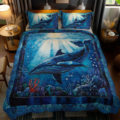 Sunlit Whales WN0803118CL Duvet Cover Set