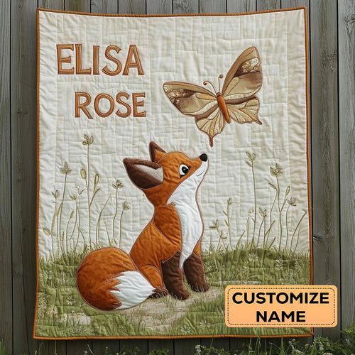 The Gentle Fox WJ2907018CL Personalized Baby Quilt