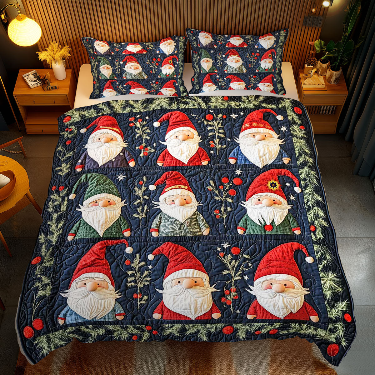 Gnome Christmas Collection WP2311022CL Duvet Cover Set