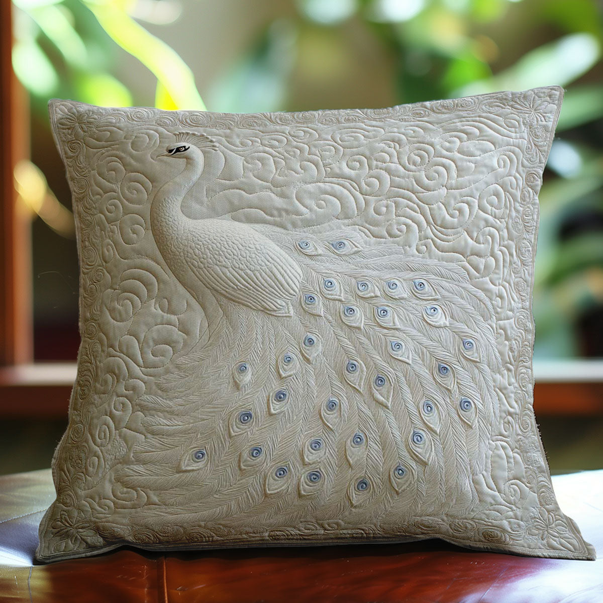 Peacock’s Ivory Elegance WN1002119CL Quilt Pillow Case